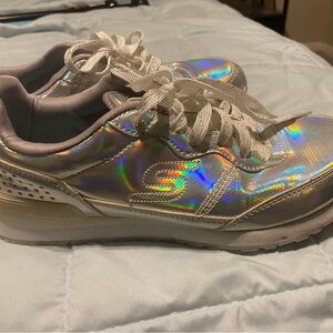 Skechers Holographic Sneakers with White Accents